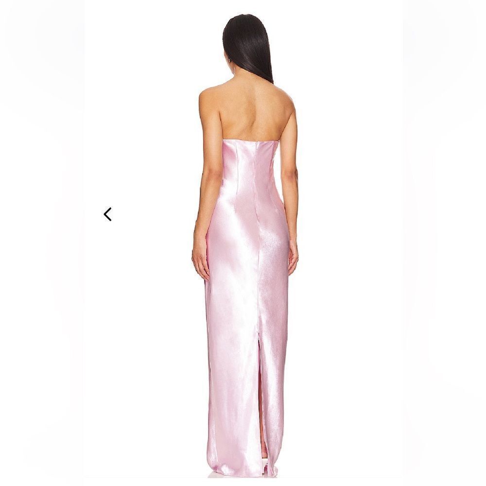 Lovers + Friends Satin Strapless Maxi Dress in Light Pink - Picture 4 of 11